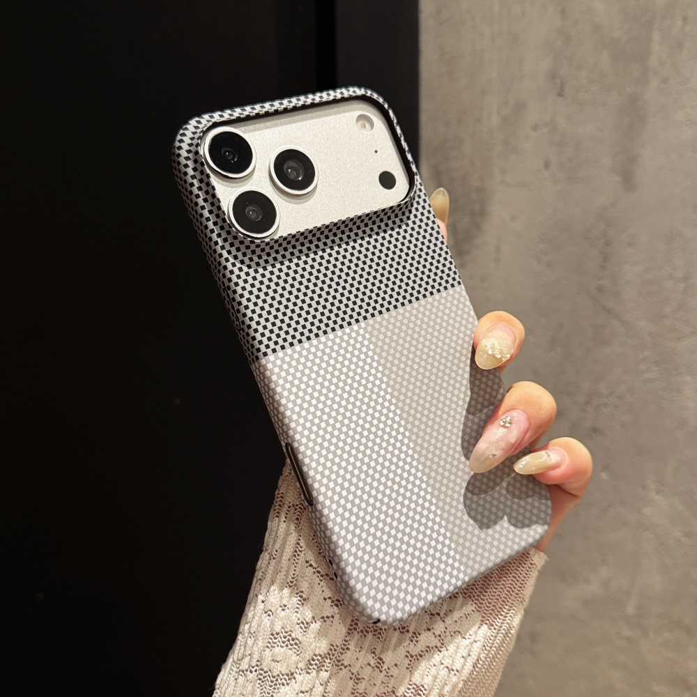 Matte Frosted Case - Luxuriöse ultradünne Handyhülle aus Carbonfaser-Kevlar-Textur-PC für