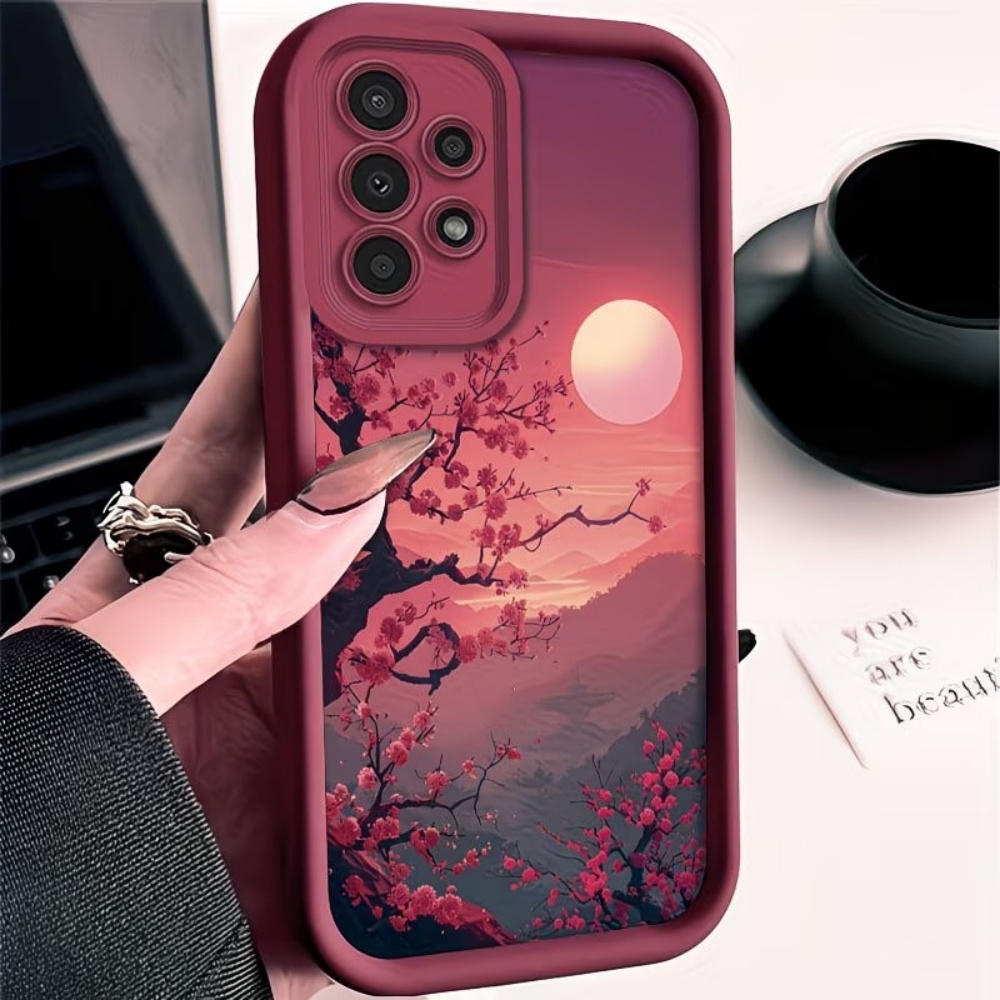 Phone Cases Galaxy S26 Ultra - Sunset Mountain Peak Sturzsichere Rote Handyhülle
