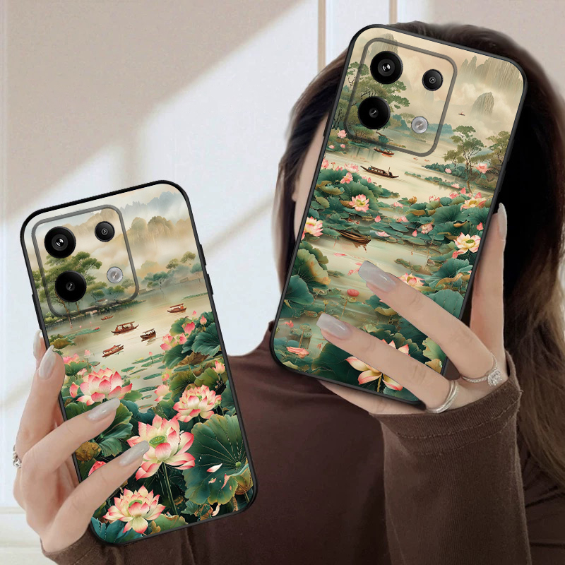 Phone Cases India - Schiff und roter Lotus für Redmi