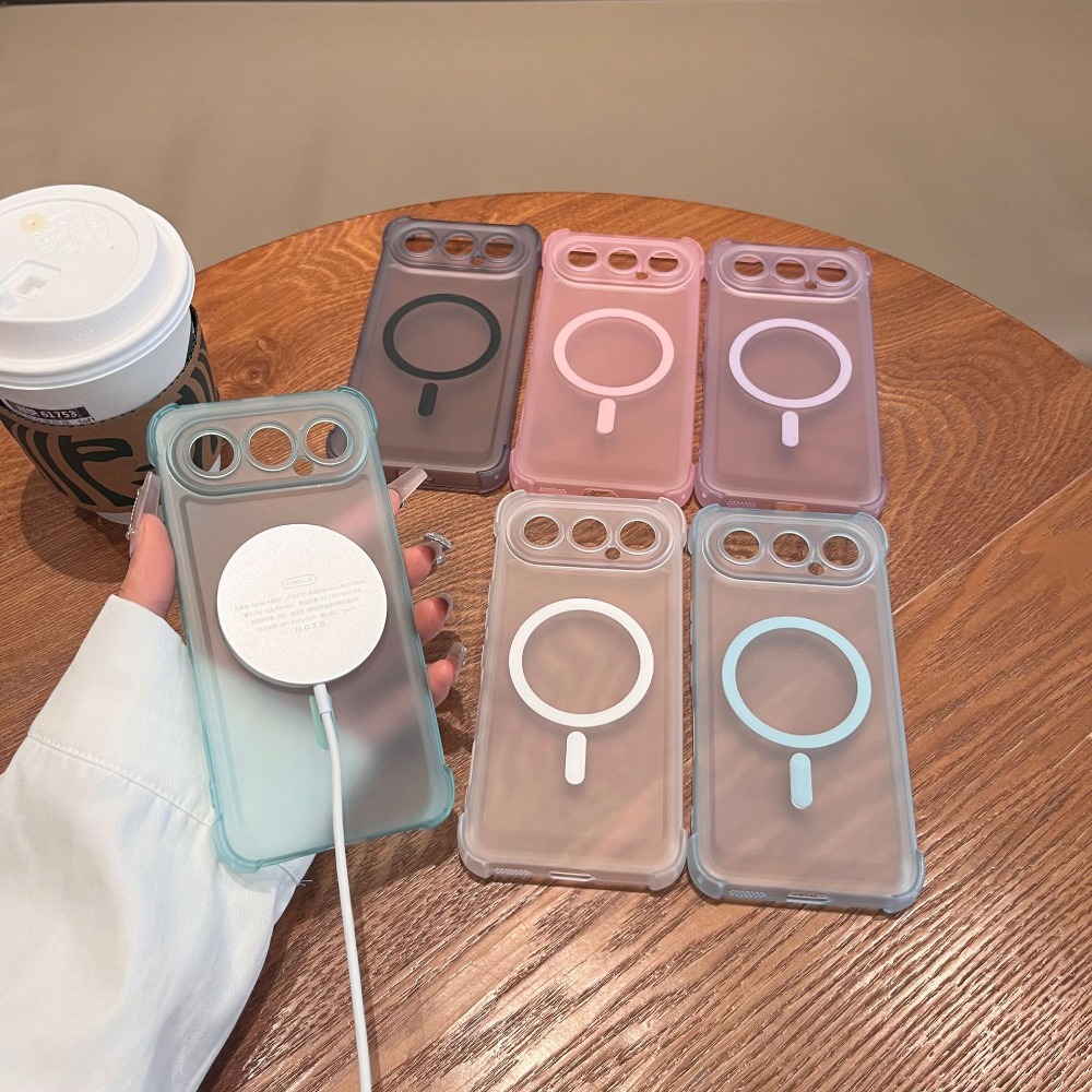 Matte Frosted Case - Schicke, matte, transparente magnetische Handyhülle für