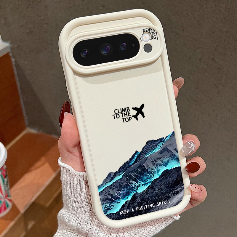 Phone Cases Pixel 10 Pro - Flugzeug Schnee Berg Muster Handyhülle für