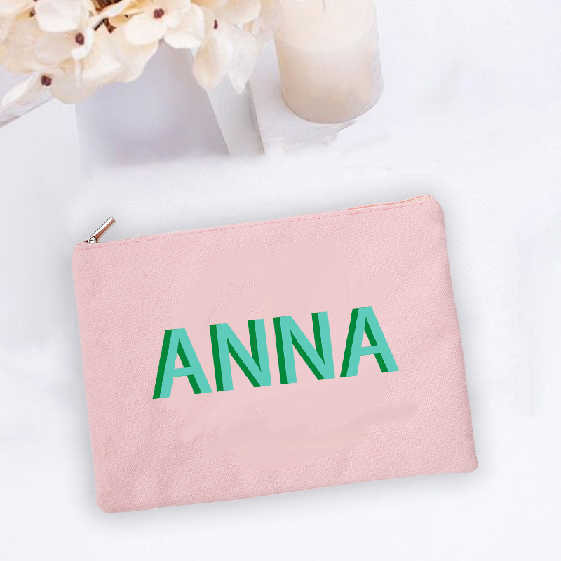Monogram Custom Case - Personalisierte Schattenmonogramm-Make-up-Tasche, Kosmetiktaschen mit individuellem Namen,