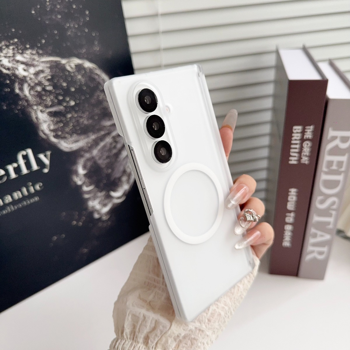 Matte Frosted Case - Stoßfeste Hartschalen-Handyhülle für Samsung Galaxy Z