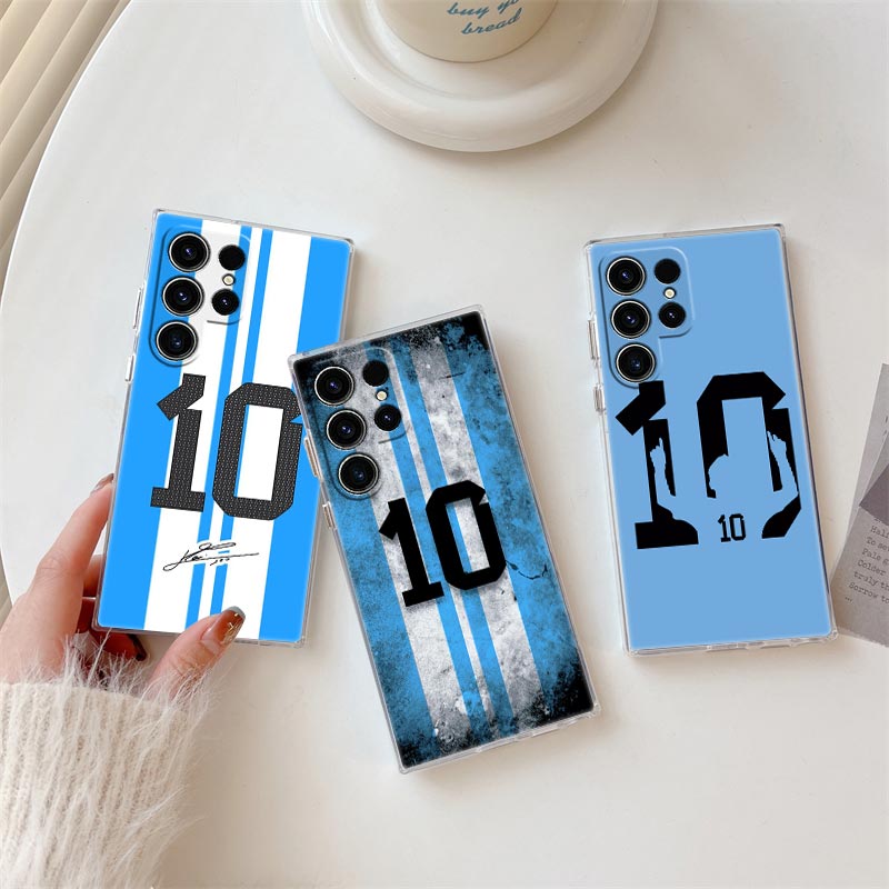 Phone Cases Galaxy S26 Ultra - Coole Fußball Nummer 10 Transparente Hülle