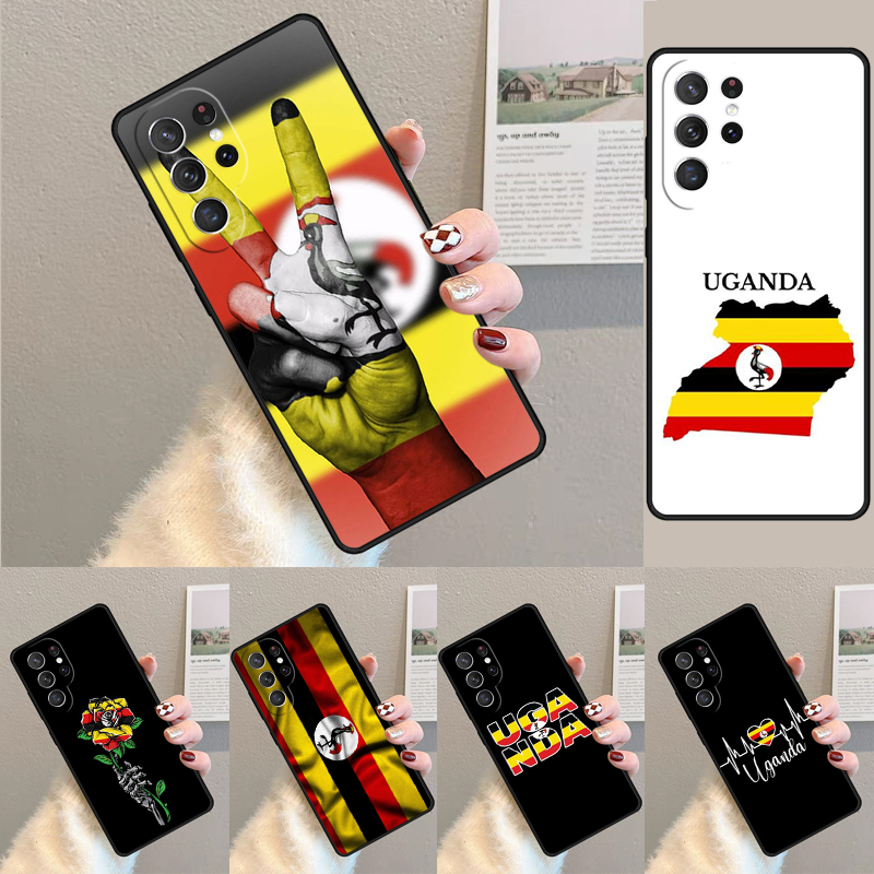 Phone Cases Uganda - Uganda Flagge TPU Handyhülle für Samsung