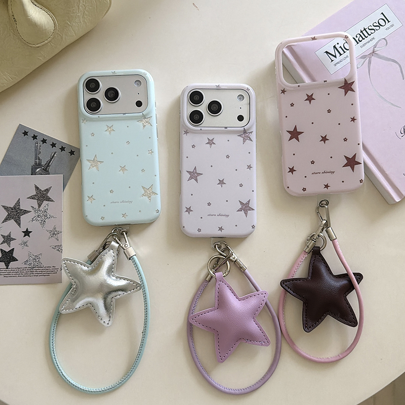 Phone Cases With Charms - Koreanische süße Stern-Handyhülle für iPhone 17