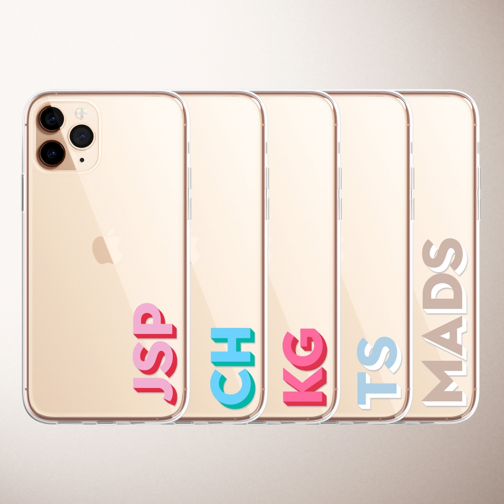 Weiche klare Anfangs buchstabe – Monogram Custom Case Bewertung und Preis