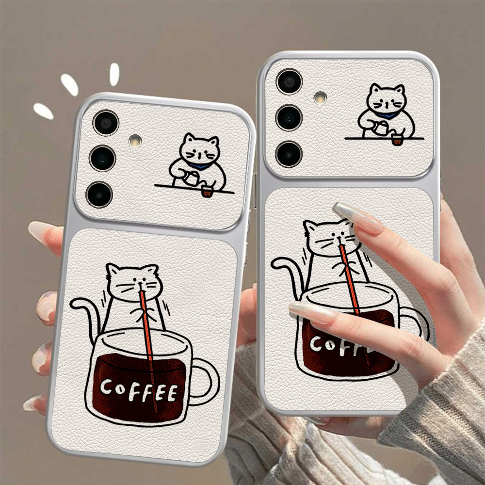 Kaffee-Süße-Katzen-Handyhülle  – Phone Cases Galaxy S25 Bewertung und Preis