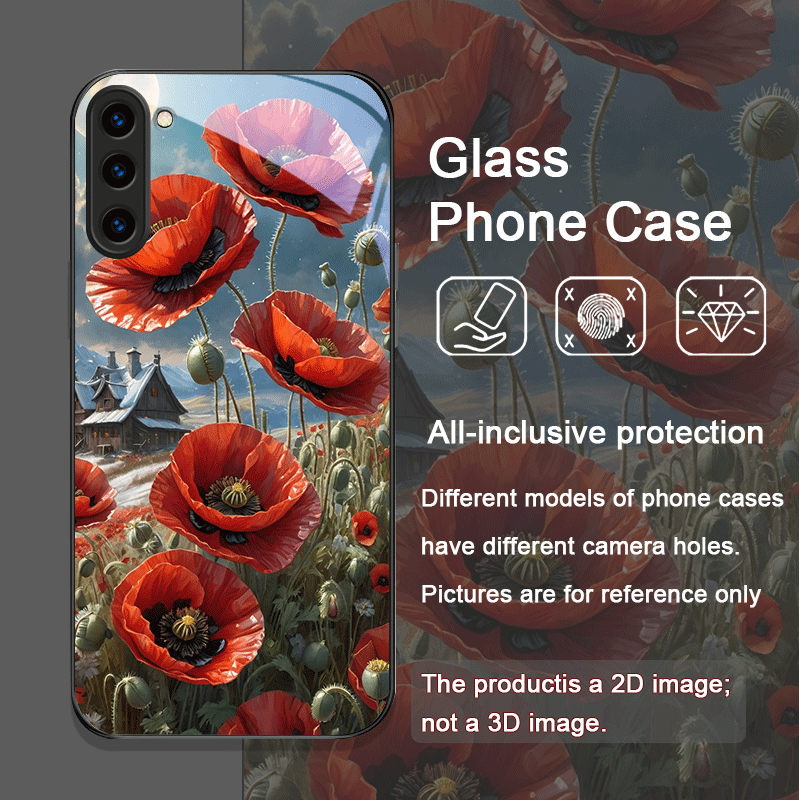 Retro Mohnblumen-Blütenmuster  – Phone Cases Galaxy S25 Bewertung und Preis